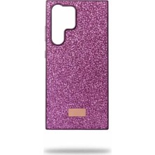 Camkapak Aksesuar Samsung S 25 Ultra Taşlı ve Simli Kılıf Modeli