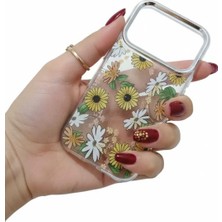 Camkapak Aksesuar Iphone 17 Pro Max Çiçek Desenli Kılıf Modeli