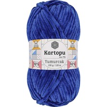 Royaleks Group Yumurcak Kadife El Örgü Ipi Gece Mavisi K524