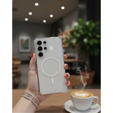 Camkapak Aksesuar Samsung S 23 Ultra Mika Magsafe Kılıf Modeli