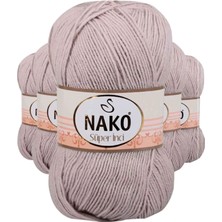 Royaleks Group 5 Adet Süper Inci El Örgü Ipi 100 gr Pembeli Gri 3079