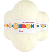 Royaleks Group 5 Adet Kristal El Örgü Lif Ipi Açık Krem 98223