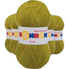 Royaleks Group 5 Adet Kristal El Örgü Lif Ipi Çimen Yeşili 98229