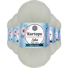 Royaleks Group 5 Adet Lotus Bikini Büstiyer Bluz Örgü Ipi  K010 Beyaz