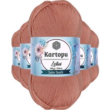 Royaleks Group 5 Adet Lotus Bikini Büstiyer Bluz Örgü Ipi  K103 Pişmiş Ayva