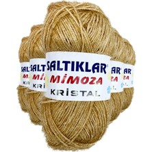 Royaleks Group 5 Adet Mimoza Kristal Işıltılı Şal Patik Yelek Ipi 100