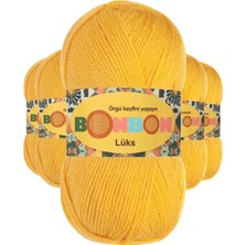 Royaleks Group 5 Adet Lüks Patik Ipi Yünü Sarı 98289