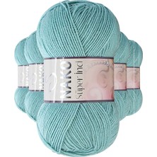 Royaleks Group 5 Adet Süper Inci El Örgü Ipi 100 gr Mint Yeşili 2524