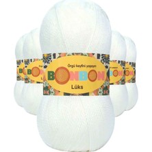 Royaleks Group 5 Adet Lüks Patik Ipi Yünü Beyaz 98200