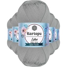 Royaleks Group 5 Adet Lotus Bikini Büstiyer Bluz Örgü Ipi  K941 Açık Gri