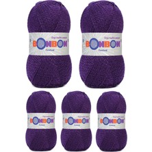 Royaleks Group 5 Adet Festival Simli Örgü Ipi Yünü Renk NO:232