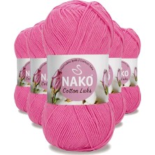 Royaleks Group 5 Adet Cotton Lüks Yelek Tunik Kazak Bluz Hırka Ipi Yünü Koyu Pembe 97550