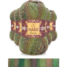 Royaleks Group 5 Adet Hercai Ebruli Hırka Kazak Atkı Bere El Örgü Ipi Yünü 28178