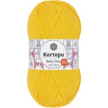 Royaleks Group 1 Adet Baby One Tüylenmeyen El Örgü Ipi Yünü Sarı K154