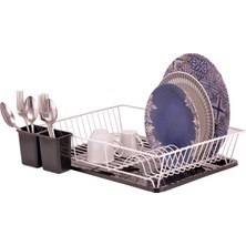 Royaleks Group Dik Açılı Tek Katlı Beyaz Tabaklık ROYALEKS-ACERO-20333