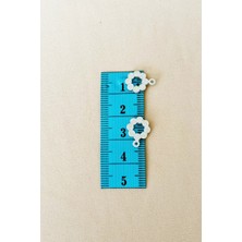 Royaleks Group Oya Abiye Bileklik Kolye Pleksi Metalik Plastik Pul Gümüş Renk 24 Gram 105 Adet - BNC561