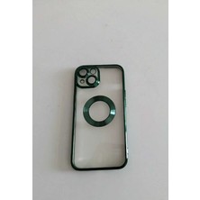 Camkapak Aksesuar Iphone 14 / 15 Plus Uyumlu Kamera Lensli Kılıf Modeli