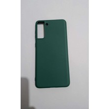 Camkapak Aksesuar Samsung S 21 Plus Silikon Telefon Kılıf Modeli