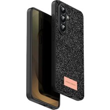 TeknoKapsül Onegif Galaxy A17 5g Bright Simli Kapak - Siyah