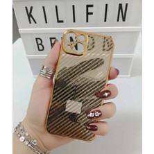 Camkapak Aksesuar Iphone 14 / 15 Plus Uyumlu Karbon Fiber Kılıf Modeli