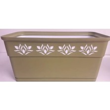 Royaleks Group 30 cm Uzunluğunda Çift Renkli Balkon Saksı ROYALEKS-AK637