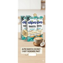 Alpro Barista Hindistan Cevizi Sütü Laktozsuz Vegan Süt 1 Lt x 3ADET