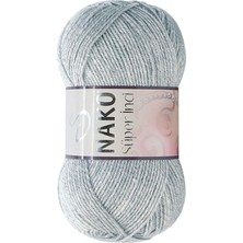 Royaleks Group 1 Adet Süper Inci El Örgü Ipi 100 gr Açık Gri Melanj 195