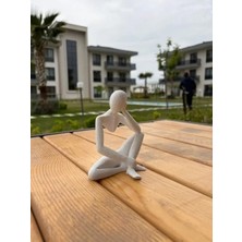 Esranın Dünyası Düşünen Soyut Figür - Dekoratif Modern Heykel