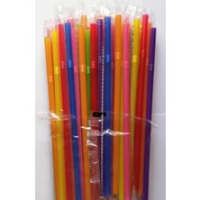 Merpak Ambalaj Kalın Pipet 50'li x 5 PAKET(250 Adet) Jelatinli Sargılı Pipet Frozen Körüklü Pipet