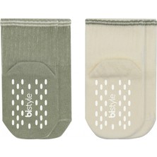 Bistyle Çemberli Basic Penye Kaymaz Soket Çorap 2li 10146 Nil