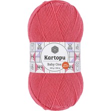 Royaleks Group 1 Adet Baby One Tüylenmeyen El Örgü Ipi Yünü Pembe K254