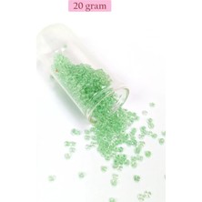Royaleks Group Dökme Cam Kum Boncuk (8/0) 3 mm - 20 Gram - Şeffaf Açık Yeşil - BNC150