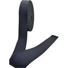 Esranın Dünyası 2 cm Genişliğinde Siyah Esnek Lastik Şerit - 10 Metre