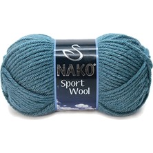 Royaleks Group 1 Adet Sport Wool Atkı Bere Ceket Yelek Örgü Ipi Yünü No: 185 Fırtına