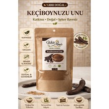 White Mum's Keçiboynuzu Unu 100G %100 Doğal Katkısız Şeker Ilavesiz Vegan Doğal Keçiboynuzu Tozu