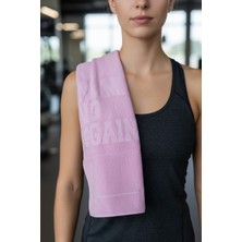 Savessa Spor HAVLUSU-40X100 Cm-Yumuşak Dokulu-Kadın-Fıtness-Pilates-Yoga-Pembe-Ter Emiciliği Yüksek