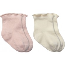 Bistyle Overlok Style Penye Soket Çorap 2li 10153 Pudra