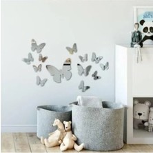 Esranın Dünyası Dekoratif Pleksi Kelebek Duvar Süsü, Yapışkanlı Tasarım