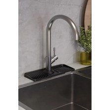 Esranın Dünyası Elastik Silikon Musluk Matı - Mutfak ve Banyo Için Su Tutucu