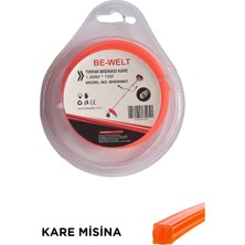 Be-Welt Tırpan Kare Misina- 1.6mm 15 Metre Mini