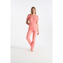 U.S. Polo Assn. 26Y Kadın Somon Pijama Takım