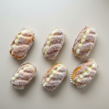 Vitrin Accessories Pudra Şekerli Kremalı Tatlı Magnet Mutfak, Buzdolabı, Ofis ve Hediye Için Dekoratif Ürün 2 Adet