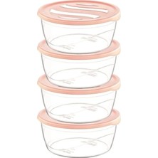 Royaleks Group Krizma Yuvarlak Saklama Kabı 4 Lü No:1 ROYALEKS-ÇNK2153