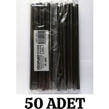 Merpak Ambalaj Kalın Pipet 50'li Paket Jelatinli Sargılı Pipet Frozen Körüklü Pipet