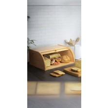 RSC Marketim Demonte Doğal Bambu Ekmeklik, 38,5 x 23 x 19,5 cm
