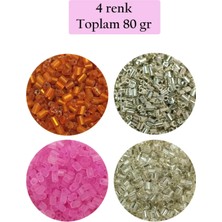 Royaleks Group Kesme Cam Boncuk 2mm - 4 Renk - Toplam 80 Gram - BNC441