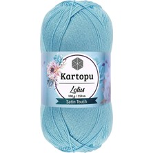 Royaleks Group 1 Adet Lotus Bikini Büstiyer Bluz Örgü Ipi  K537 Bebe Mavi