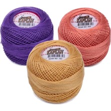 Royaleks Group 3 Adet Kaplan Etamin ve Kanaviçe Ipi 8 No Kod/renk: 495 - 350 - 783 - Ryl