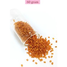 Royaleks Group Kesme Cam Boncuk 2mm - 60 Gram - Şeffaf Koyu Turuncu - BNC375