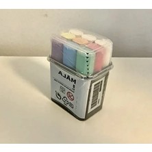 Esranın Dünyası 9 Adet Mala Tebeşir Seti, Renkli ve Beyaz